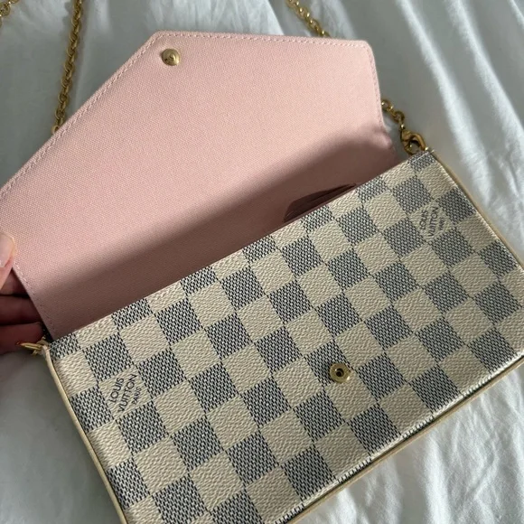 Louis Vuitton Félicie Pochette Damier Azur - Picture 14 of 16